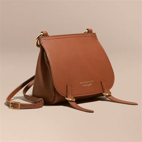 burberry the baby bridle bag in tan leather